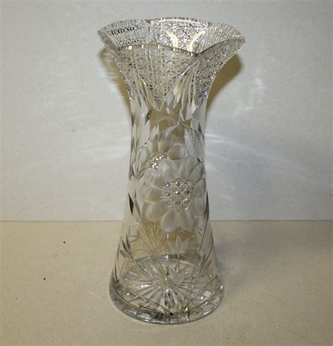 Bargain John S Antiques Antique Brilliant Period Cut Glass Vase Clark S Signed Bargain John