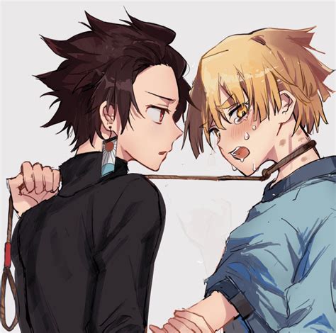 Zenitsu And Tanjiro Kiss