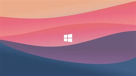 Hd Wallpaper Minimalism Colorful Windows 10 Logo Gradient
