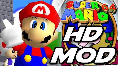 Super Mario 64 Hd Graphics Mod High Res N64 Youtube