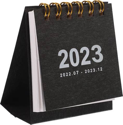 Small Desk Calendar July 2022 To 2023 Mini Standing Calendar Twin