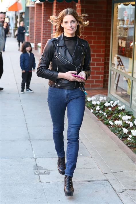 Ashley Greene In Jeans And Leather Jacket 04 Gotceleb