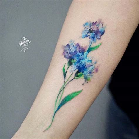 16 Beautiful Watercolor Tattoo Designs For Women Styles