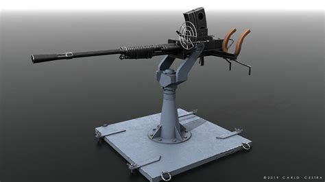 3d Model Type 96 25mm At Aa Japanese Single Gun Vr Ar Low Poly