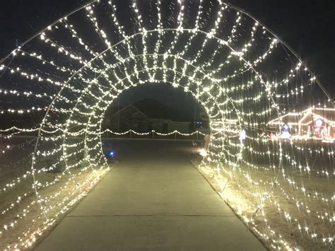 Our Driveway Christmas Light Tunnel 24 Long Its A Trip To Drive