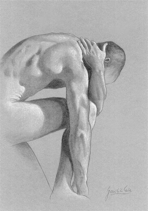 Male Nude Drawing By Ewa Gawlik Fine Art America