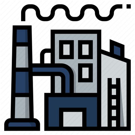 Factory Industrial Industry Manufacture Manufacturing Icon