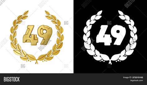 Gold Number 49 Number Image And Photo Free Trial Bigstock