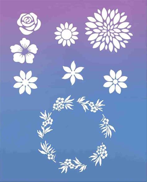 Printable flower template free download. Free Printable Flower Stencil Designs - DOMESTIC HEIGHTS