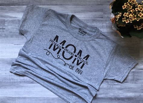 Mom Personalized Shirt Shirts Personalized Shirts Personalized Mom