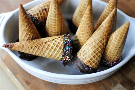 Chocolate Dipped Ice Cream Cones Simply Scratch