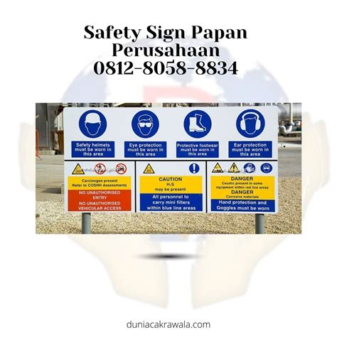 Safety Sign Papan Perusahaan Pt Dunia Cakrawala