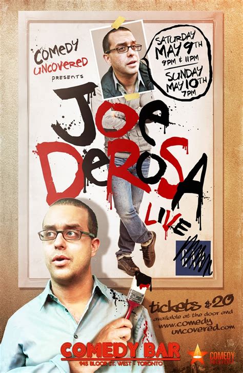 Joe Derosa Comes To Comedy Bar May 9th And 10th