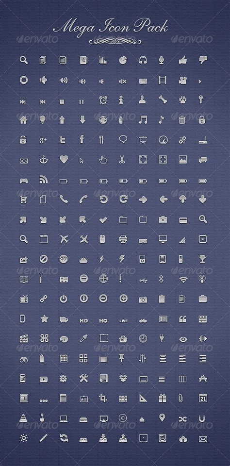 Mega Icon Pack By Isaacgrant Graphicriver