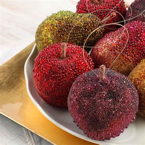Maybe you would like to learn more about one of these? Tiffany Style Beaded Fruit Ornaments - Christmas Ornaments ...