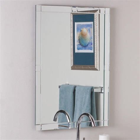 20 The Best Frameless Beveled Bathroom Mirrors