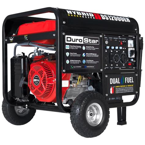 Durostar 9500 Running Watt Gasolinepropane Portable Generator At