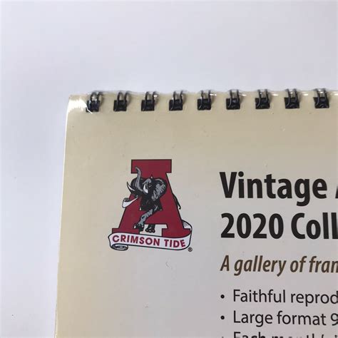 Asgard Press 2020 Calendars Alabama Vintage Football Wall Calendar Ebay