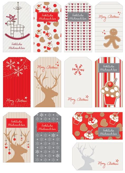 Weihnachten Geschenke Kreativ Einpacken Weihnachtsetiketten