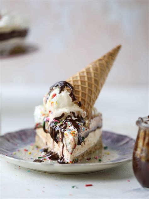 Peanut Butter Fudge Ice Cream Cake Recipe Fudge Ice Cream Cake