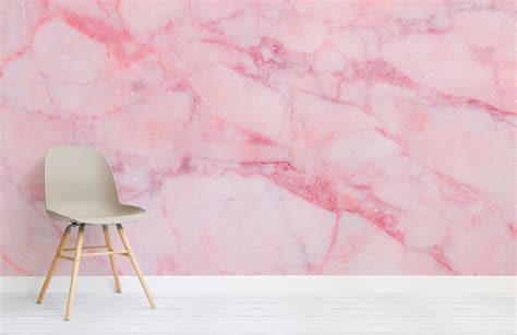 Pink Cracked Marble Wallpaper Mural Hovia Uk Pink Marble Wallpaper