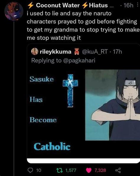 Naruto Characters Pray Before Battle X Has Become Catholic Know