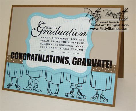 My Digital Studio Graduation Card Patty Stamps