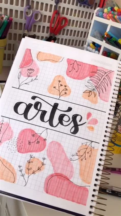 Idea De Portada Aesthetic De Artes Caderno De Artes Rabiscos