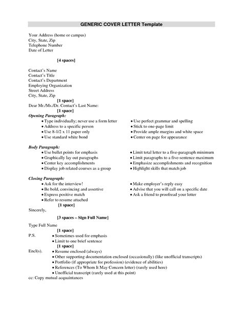 Check spelling or type a new query. generic coverletter | GENERIC COVER LETTER Template ...