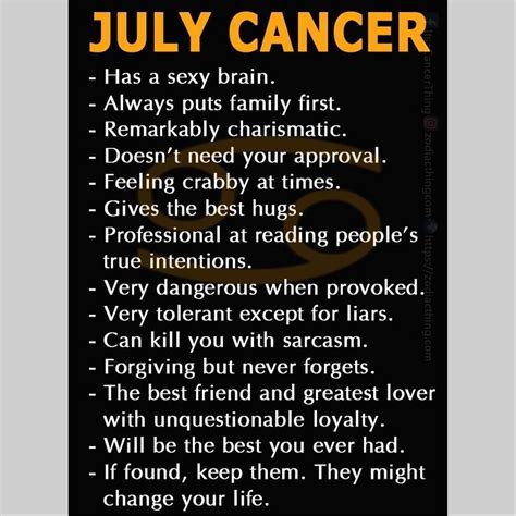 Omg All Of Thisespecially The Tolerance ♋️ Cancer Zodiac Facts