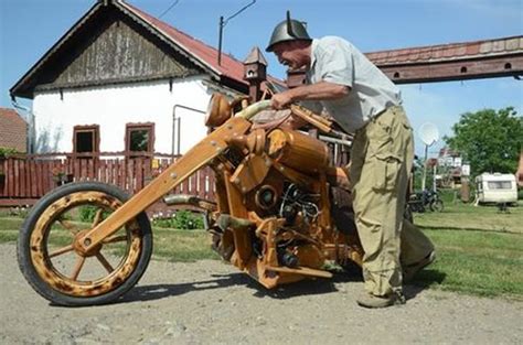 Hungarian Motorcycle Enthusiast Builds Incredible Working Homemade