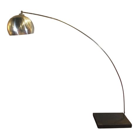Silver Plated Italian Mid Century Modern Arc Floor Lamp Chairish