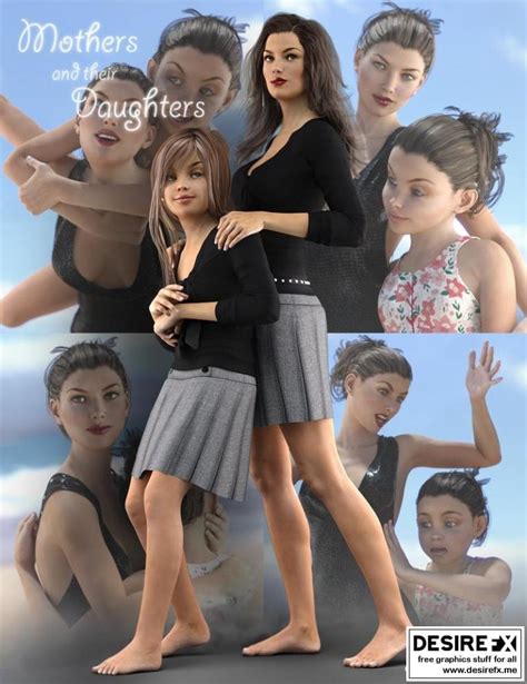 Desire Fx 3d Models Oreschnick Poses Mothers And Their Daughters Poses