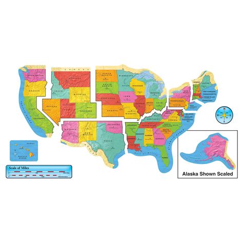Bulletin Board Set United States Map T8160 — Trend Enterprises Inc