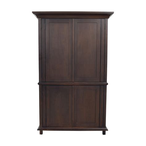 Once perfected, products are shipped out to pottery barns around the globe. 76% OFF - Pottery Barn Pottery Barn Armoire / Storage