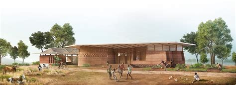 Housing Proposal In Rural Tanzania Features Vortex Roof For Water