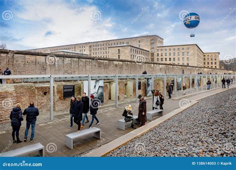 Berlijn Duitsland 1 Dec 2018 Ijzeren Gordijn Berlin Wall