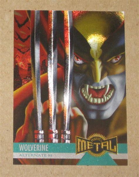 Marvel Metal Fleer 1995 Card 137 Wolverine Ex