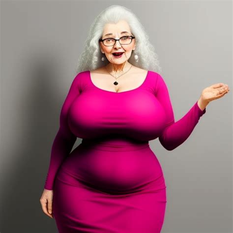 Hd Photo Online Giant Voluptuous Granny With Tight Dress