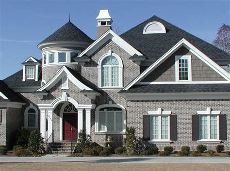 See more ideas about house colors, brick house colors, house exterior. Love the Grey Brick! | Brick exterior house, Brick house ...