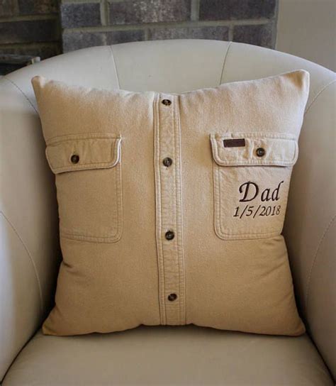 dad pillow in loving memory pillow made from loved ones shirt memorial ke 2019