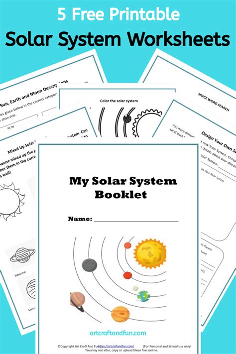 Free Printable Solar System Activities For Kindergarten Printable