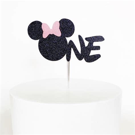 Minnie Mouse One Cake Topper First Birthday Cake Topper Etsy Singapore