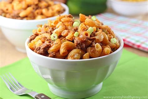 One Pot Mac and Beef - Yummy Healthy Easy