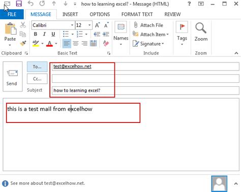 How To Send Email Using Hyperlink Function In Excel Free Excel Tutorial