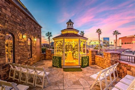 The Terrace wedding venue at sunset | Outdoor las vegas wedding, Las