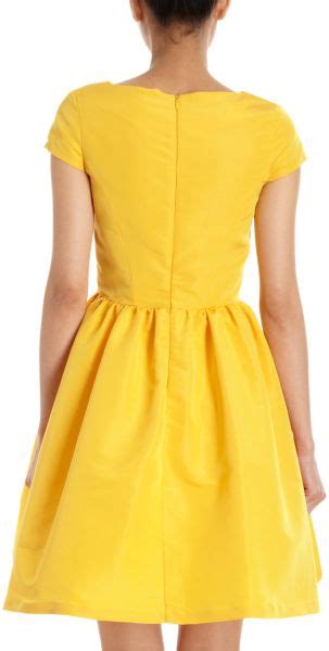 Katie Ermilio Crinoline Dress In Yellow Lyst