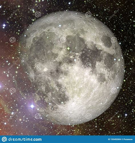 Fantastic View Of Moon Solar System Elements Of This Image Furnished