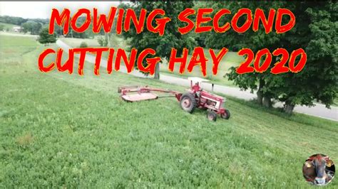 Mowing Second Cutting Hay 2020 Youtube