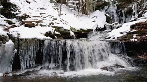 Snow And Ice Ricketts Glen In Winter Youtube